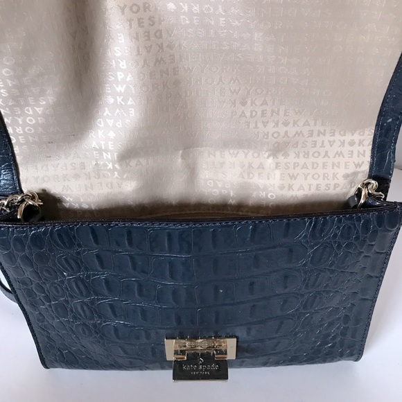 Kate spade croc embossed crossbody bag - Picture 6 of 8